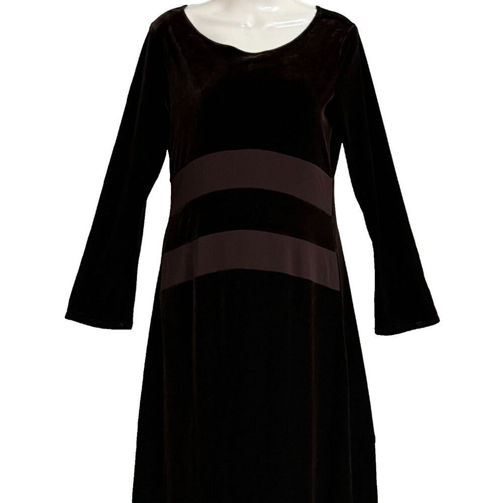 Laundry by Shelli Segal SZ 10 Goblincore Whimsygoth Velvet Rich Brown